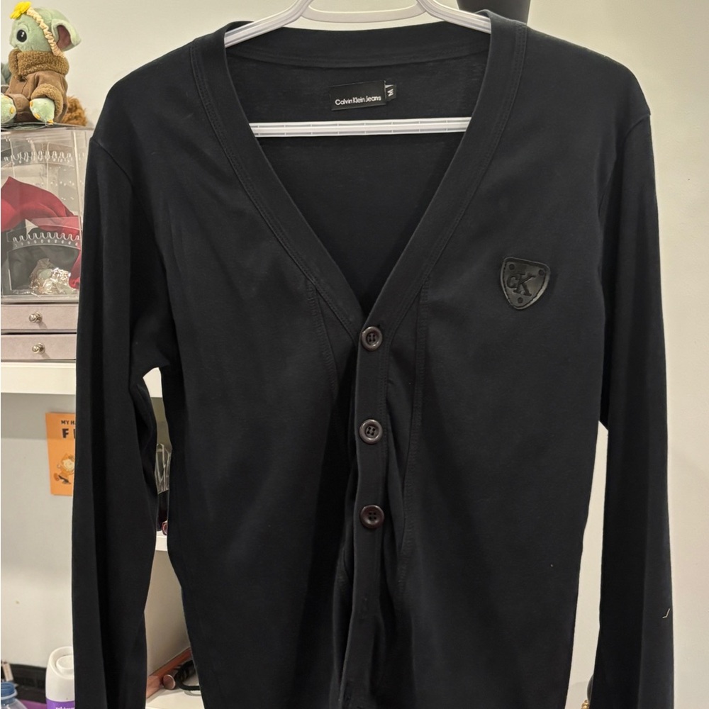 Calvin Klein Jeans Black V-Neck Cardigan